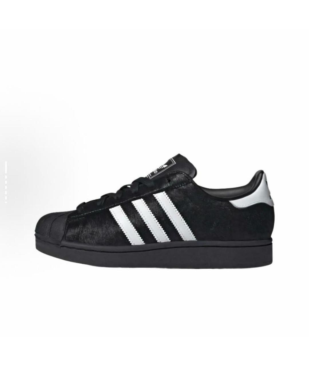 ADIDAS Черные замшевые низкие кроссовки / кеды, фото 3