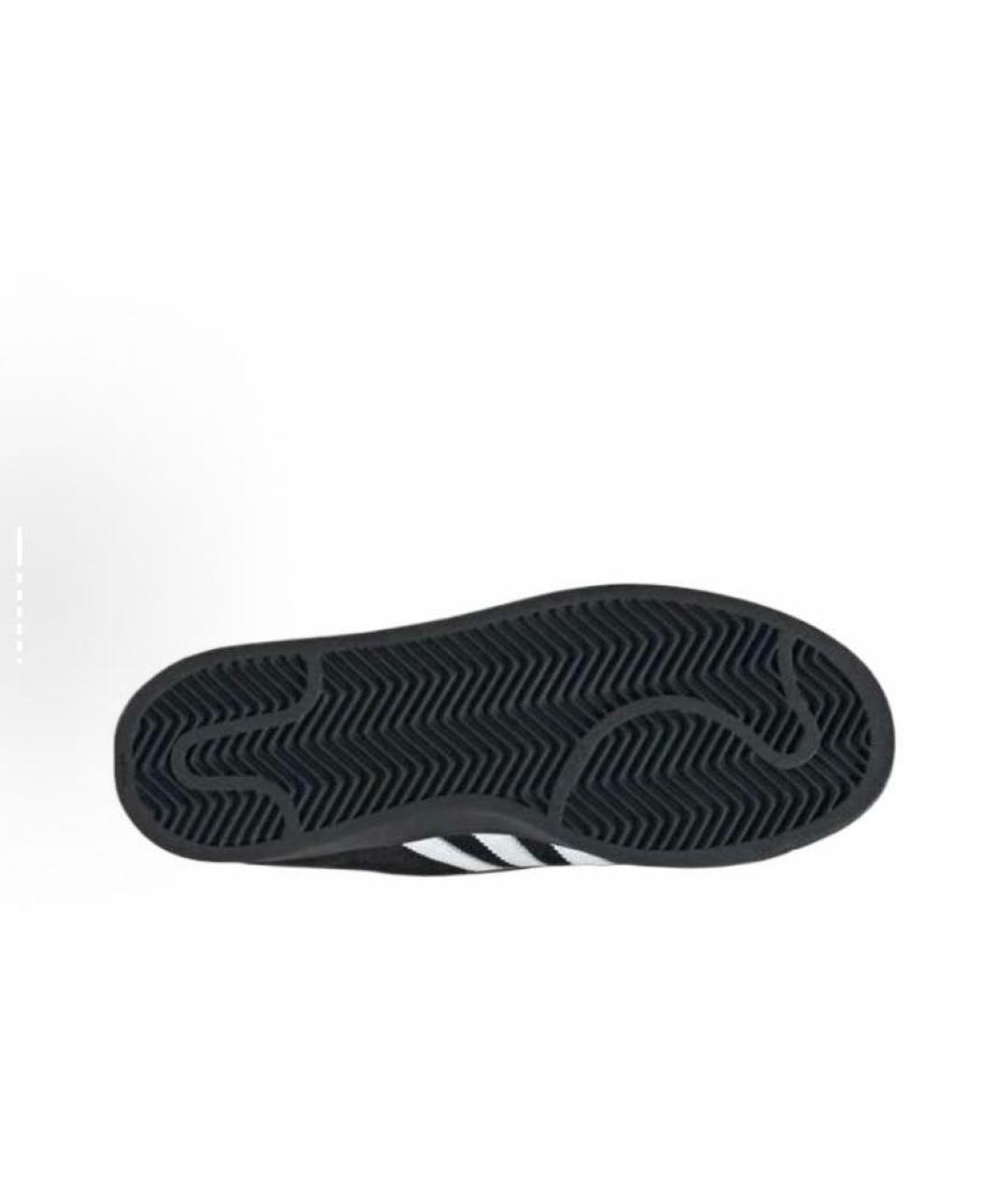 ADIDAS Черные замшевые низкие кроссовки / кеды, фото 5