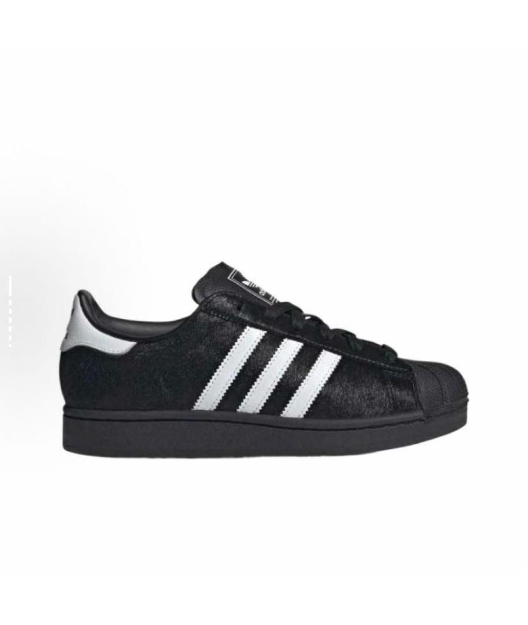 ADIDAS Черные замшевые низкие кроссовки / кеды, фото 6