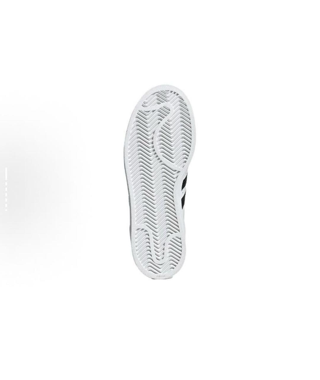 ADIDAS Белые кожаные низкие кроссовки / кеды, фото 5