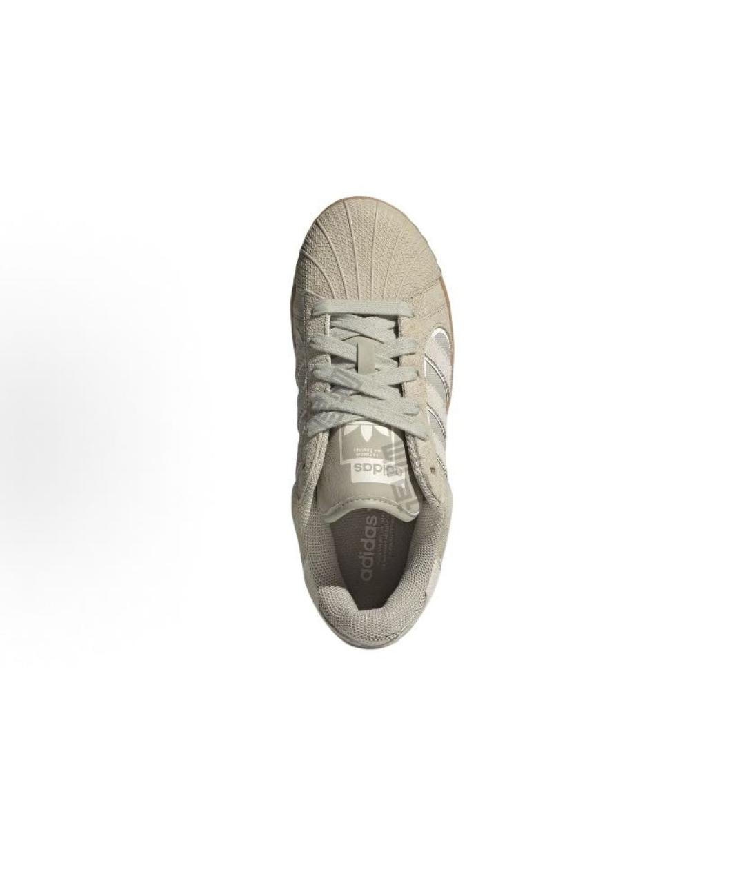 ADIDAS Бежевые замшевые низкие кроссовки / кеды, фото 5