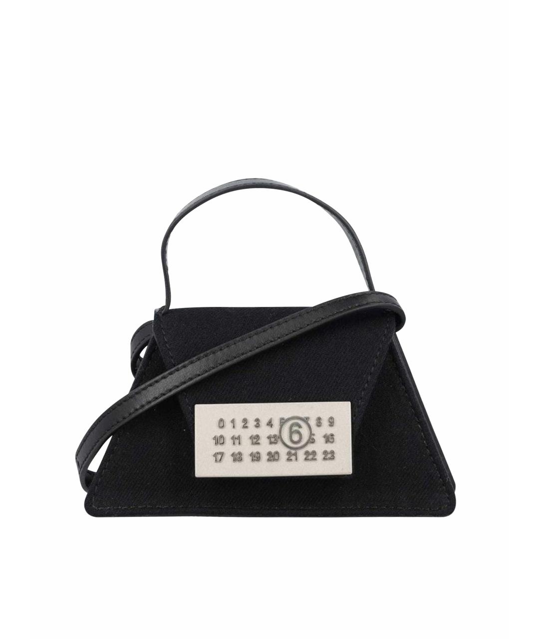 MAISON MARGIELA Черная кожаная сумка через плечо, фото 1