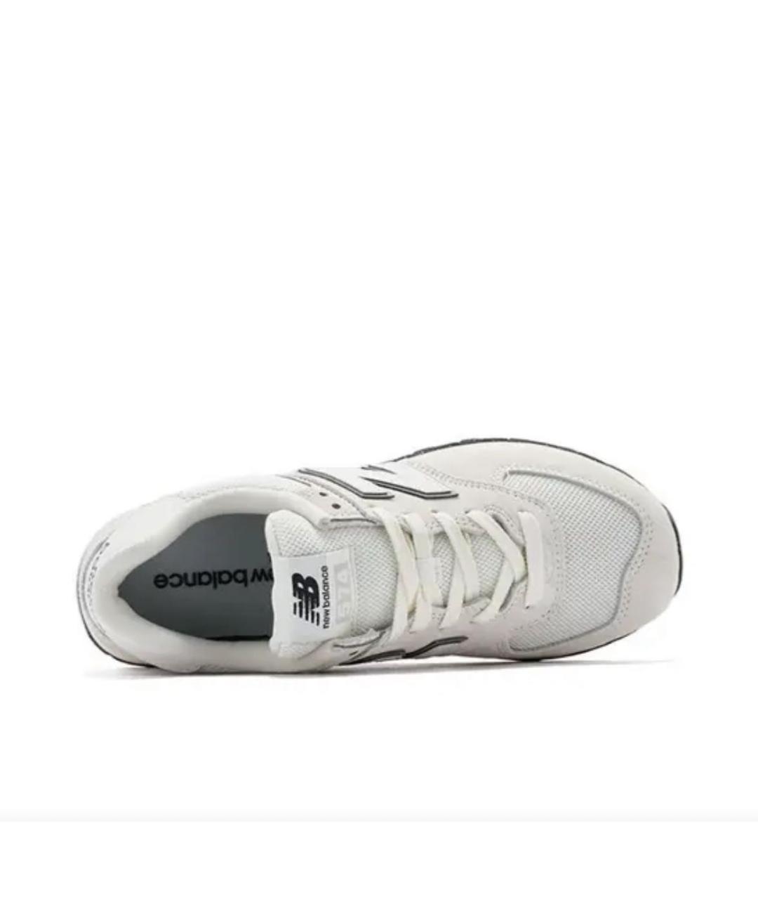 NEW BALANCE Бежевые замшевые низкие кроссовки / кеды, фото 3