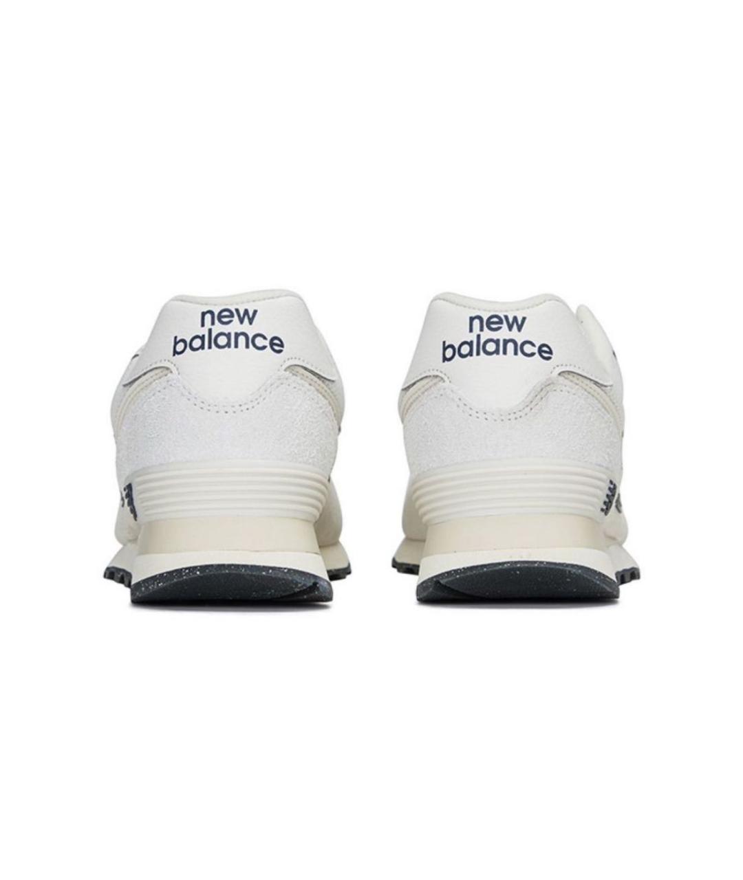 NEW BALANCE Бежевые замшевые низкие кроссовки / кеды, фото 4