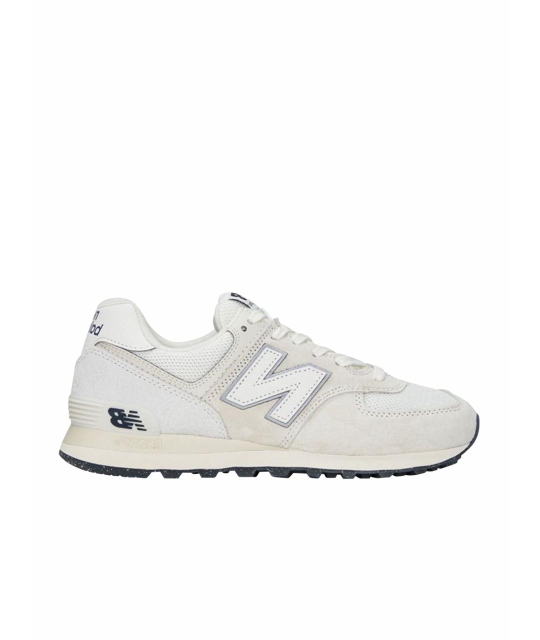 NEW BALANCE Бежевые замшевые низкие кроссовки / кеды, фото 1
