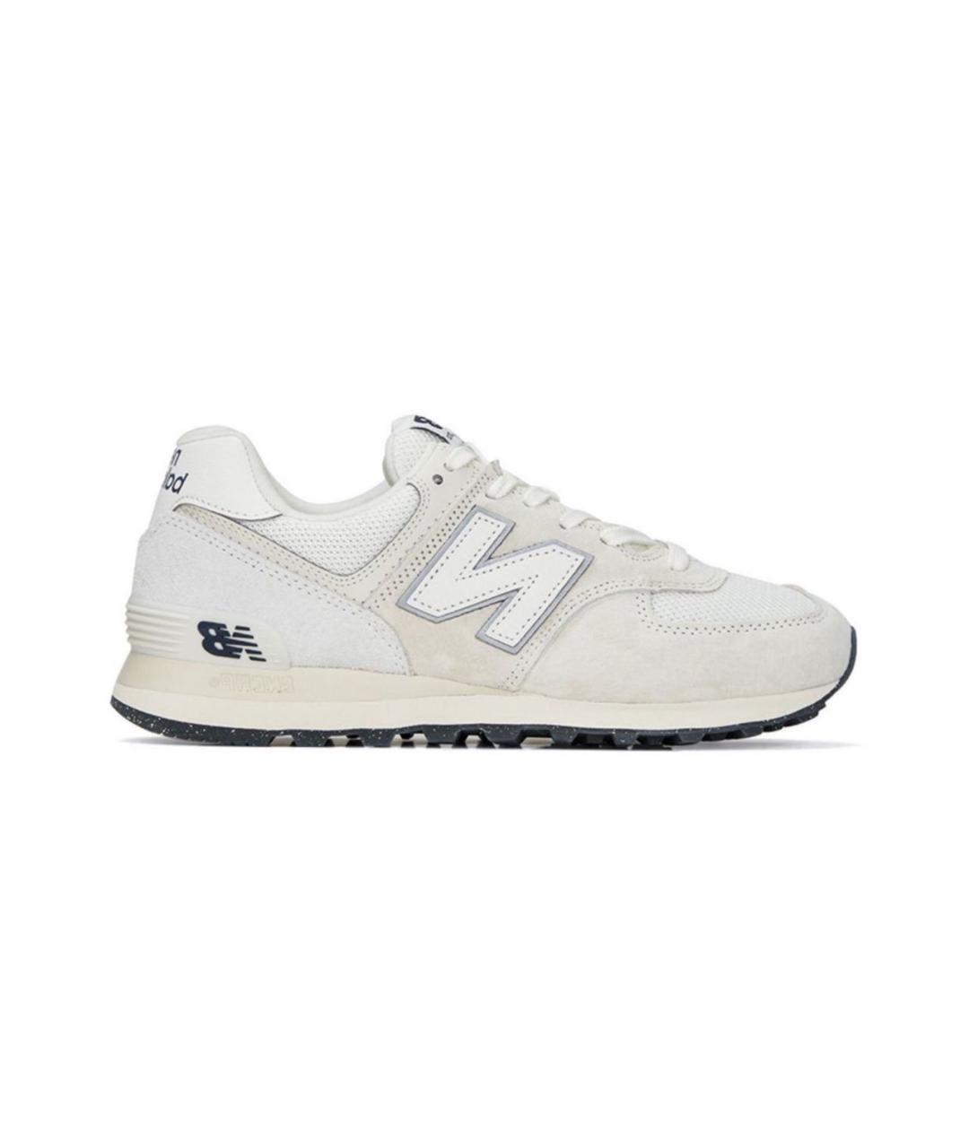 NEW BALANCE Бежевые замшевые низкие кроссовки / кеды, фото 9