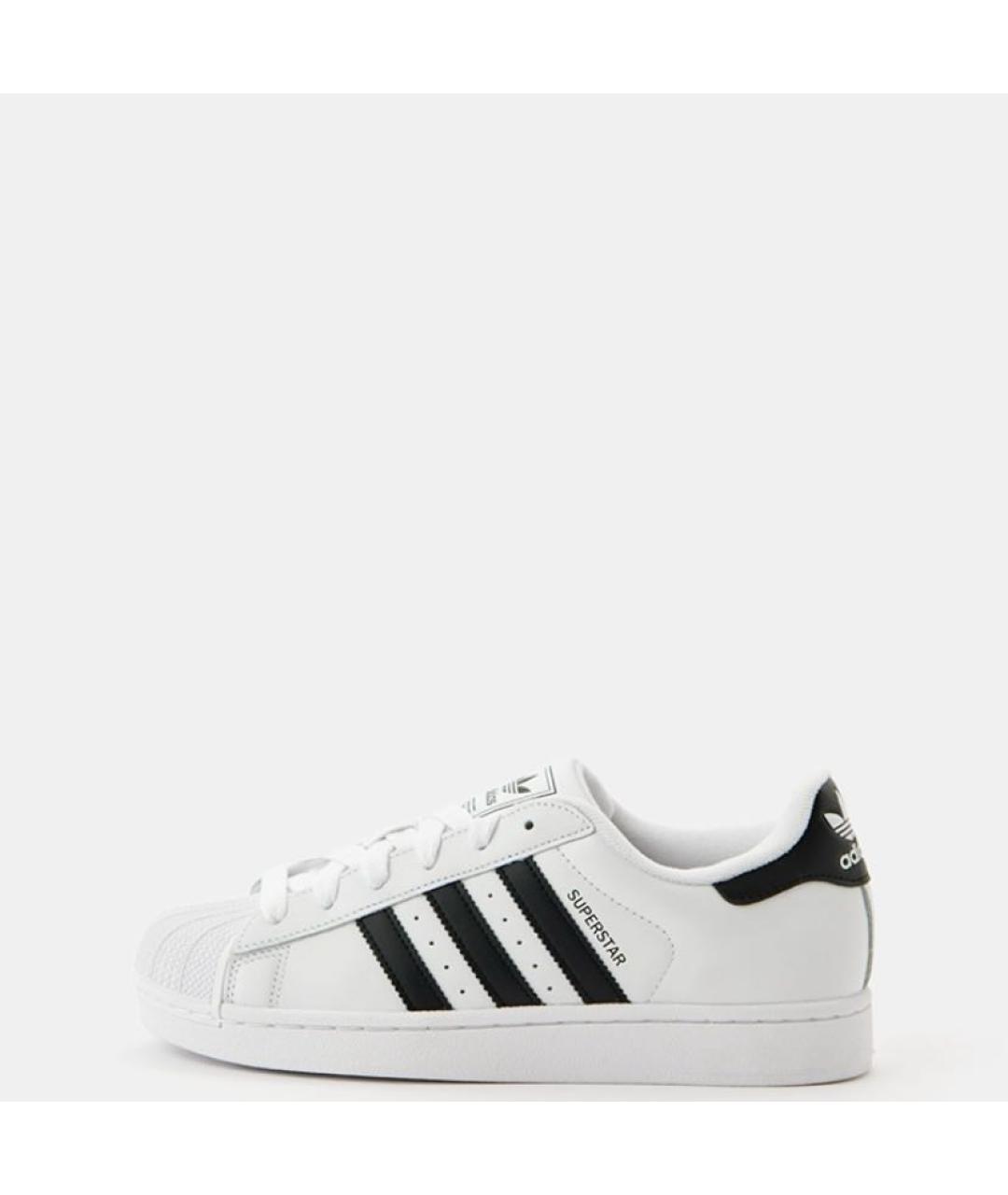 ADIDAS Белые кожаные низкие кроссовки / кеды, фото 2