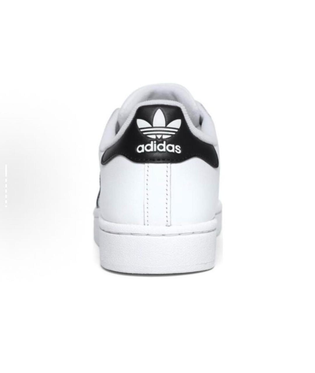 ADIDAS Белые кожаные низкие кроссовки / кеды, фото 6