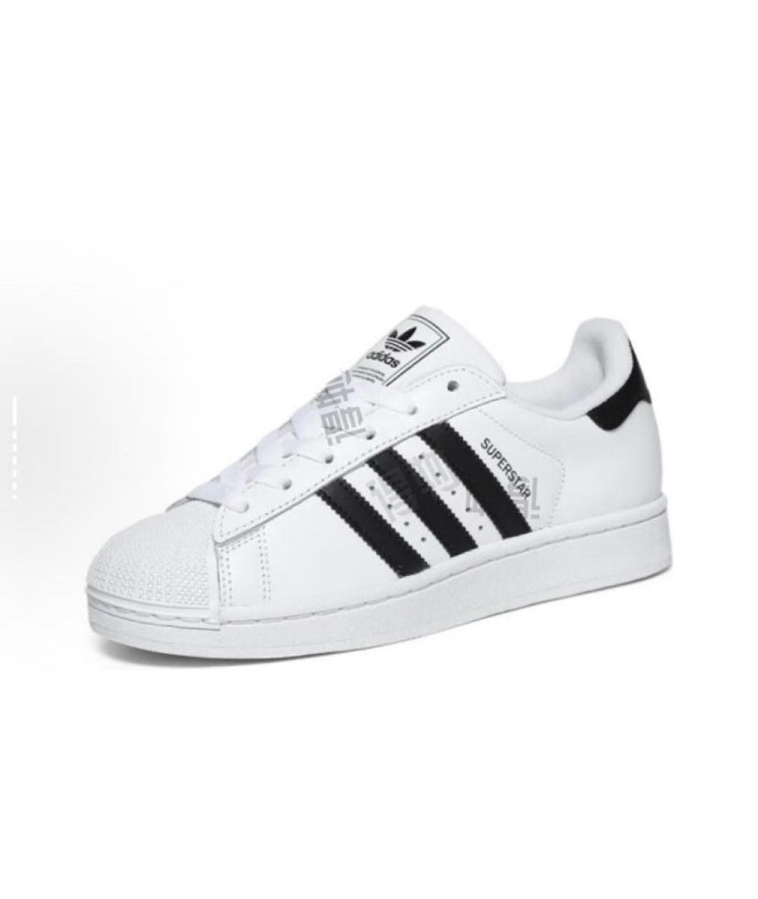 ADIDAS Белые кожаные низкие кроссовки / кеды, фото 4