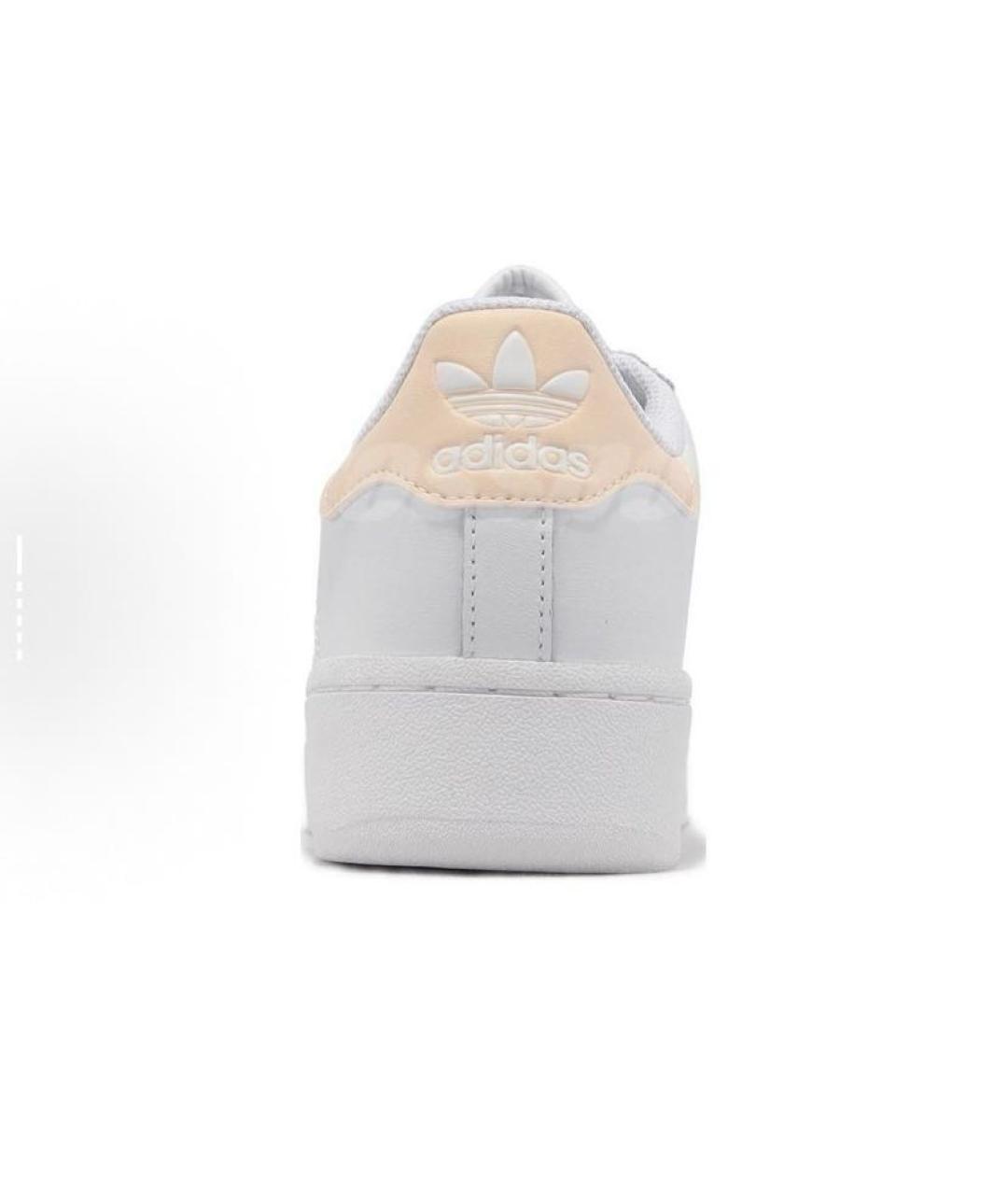 ADIDAS Белые кожаные низкие кроссовки / кеды, фото 4