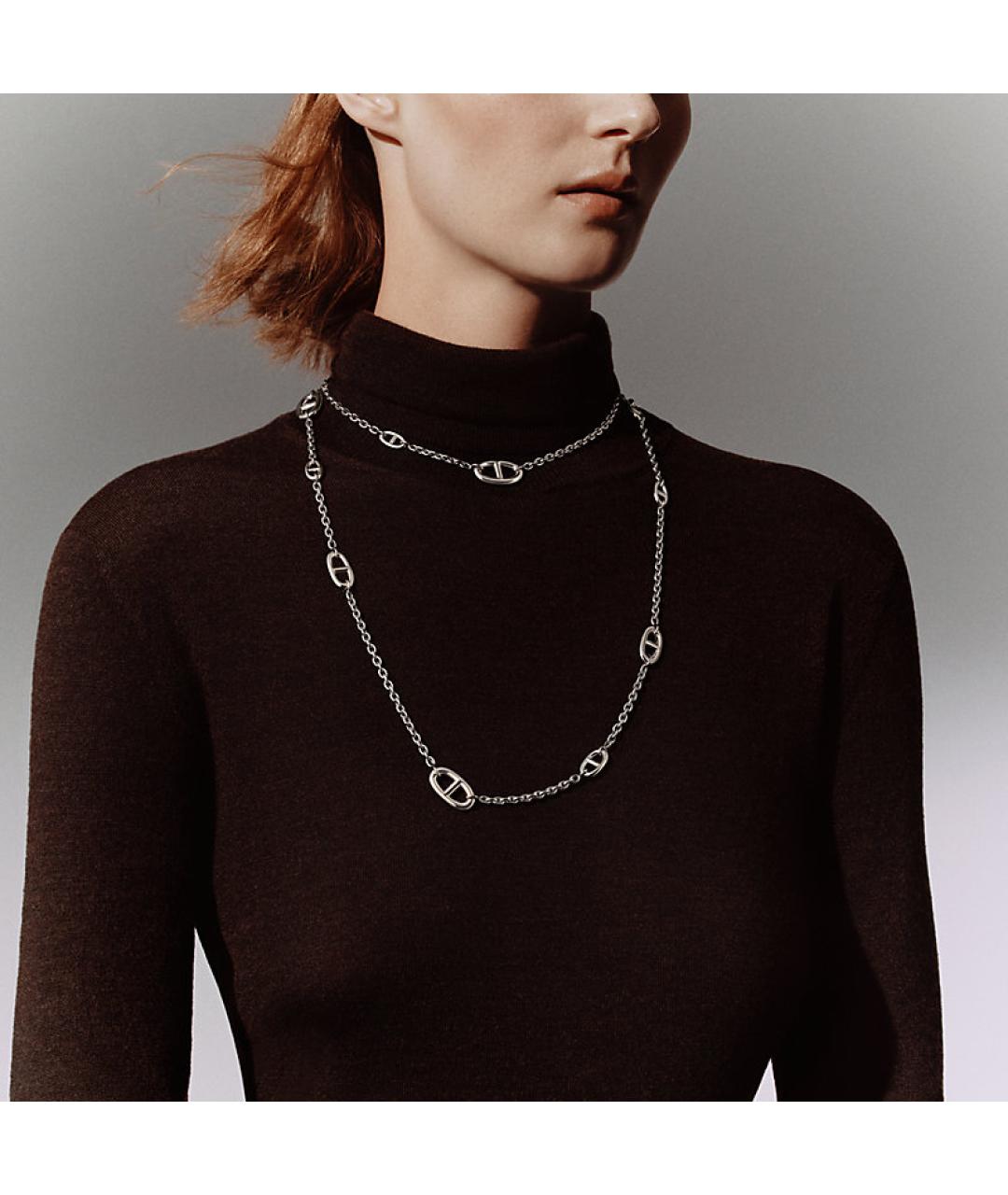 HERMES Серебряная серебряная цепочка, фото 5
