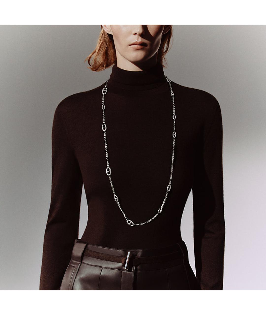 HERMES Серебряная серебряная цепочка, фото 4