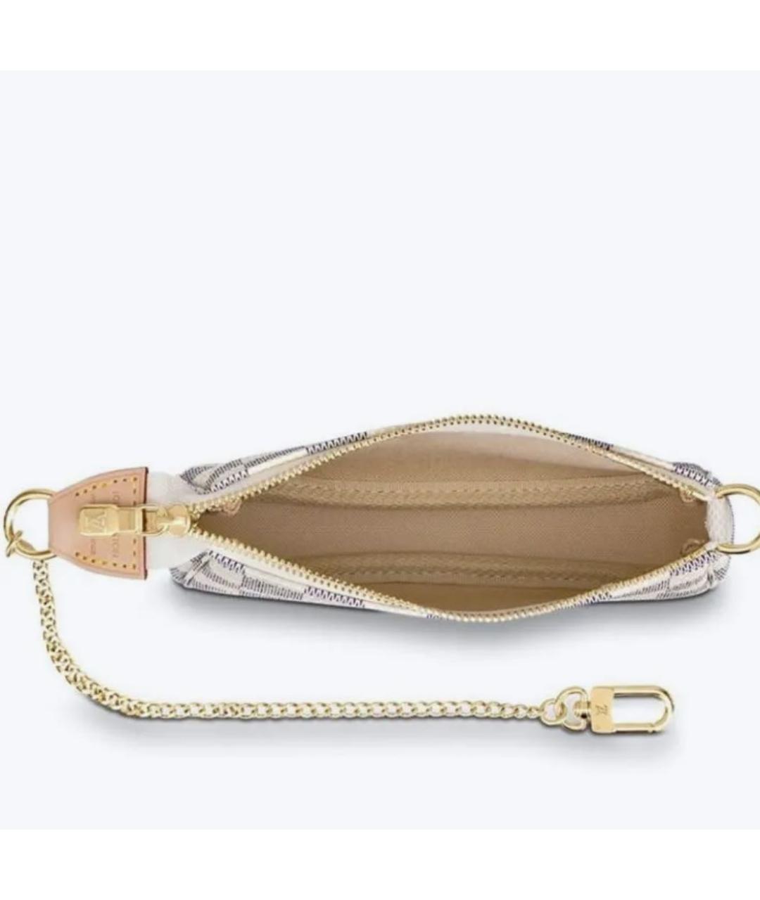 LOUIS VUITTON Белая кожаная сумка с короткими ручками, фото 2