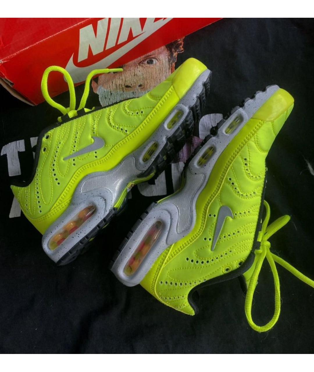 NIKE Салатовые текстильные низкие кроссовки / кеды, фото 5