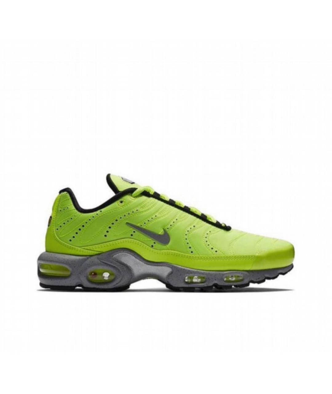 NIKE Салатовые текстильные низкие кроссовки / кеды, фото 9
