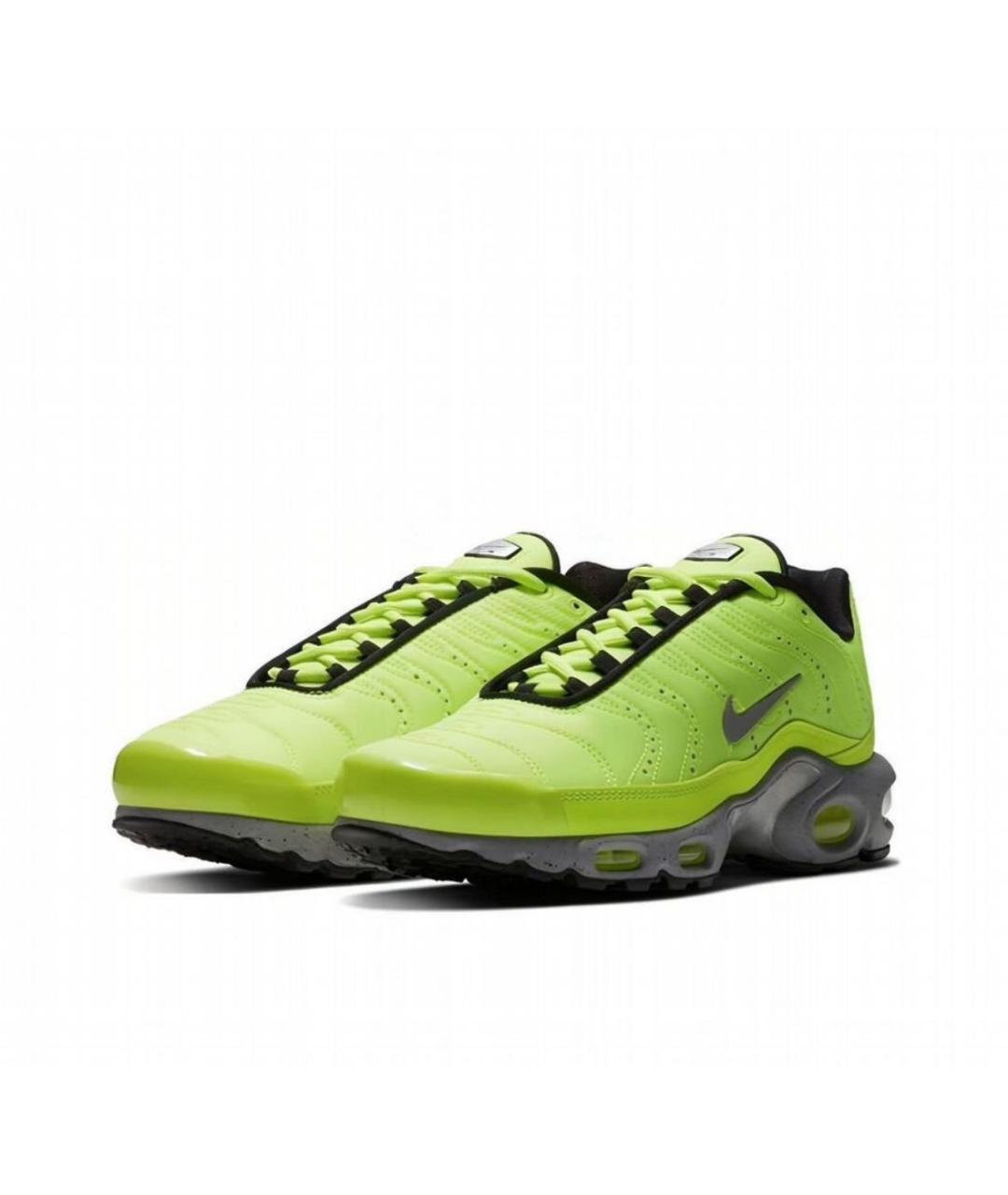 NIKE Салатовые текстильные низкие кроссовки / кеды, фото 2