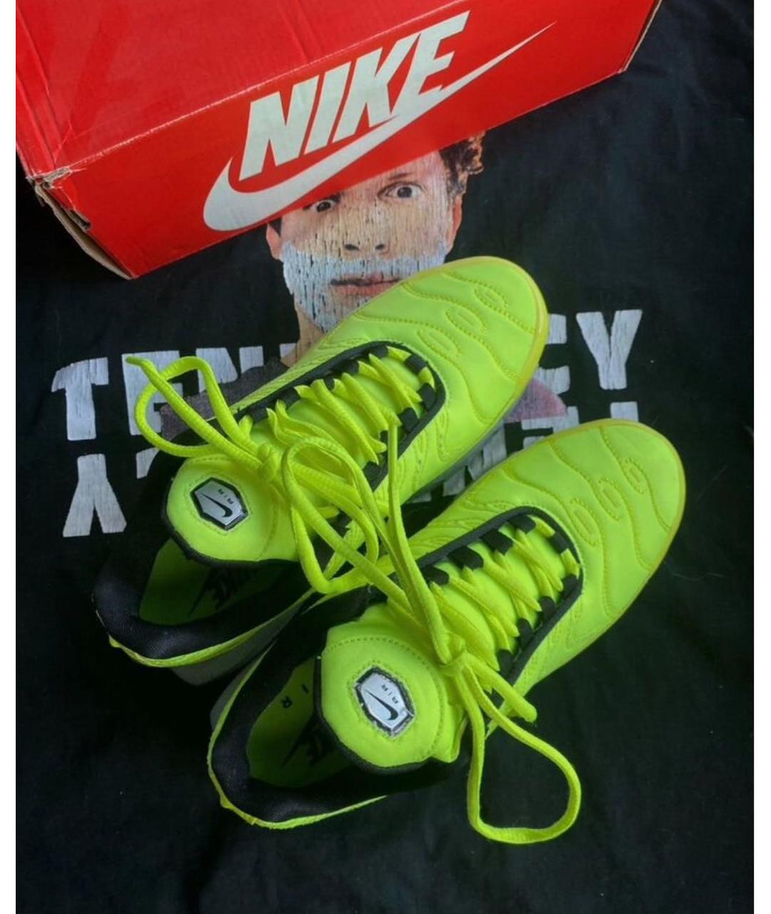 NIKE Салатовые текстильные низкие кроссовки / кеды, фото 7