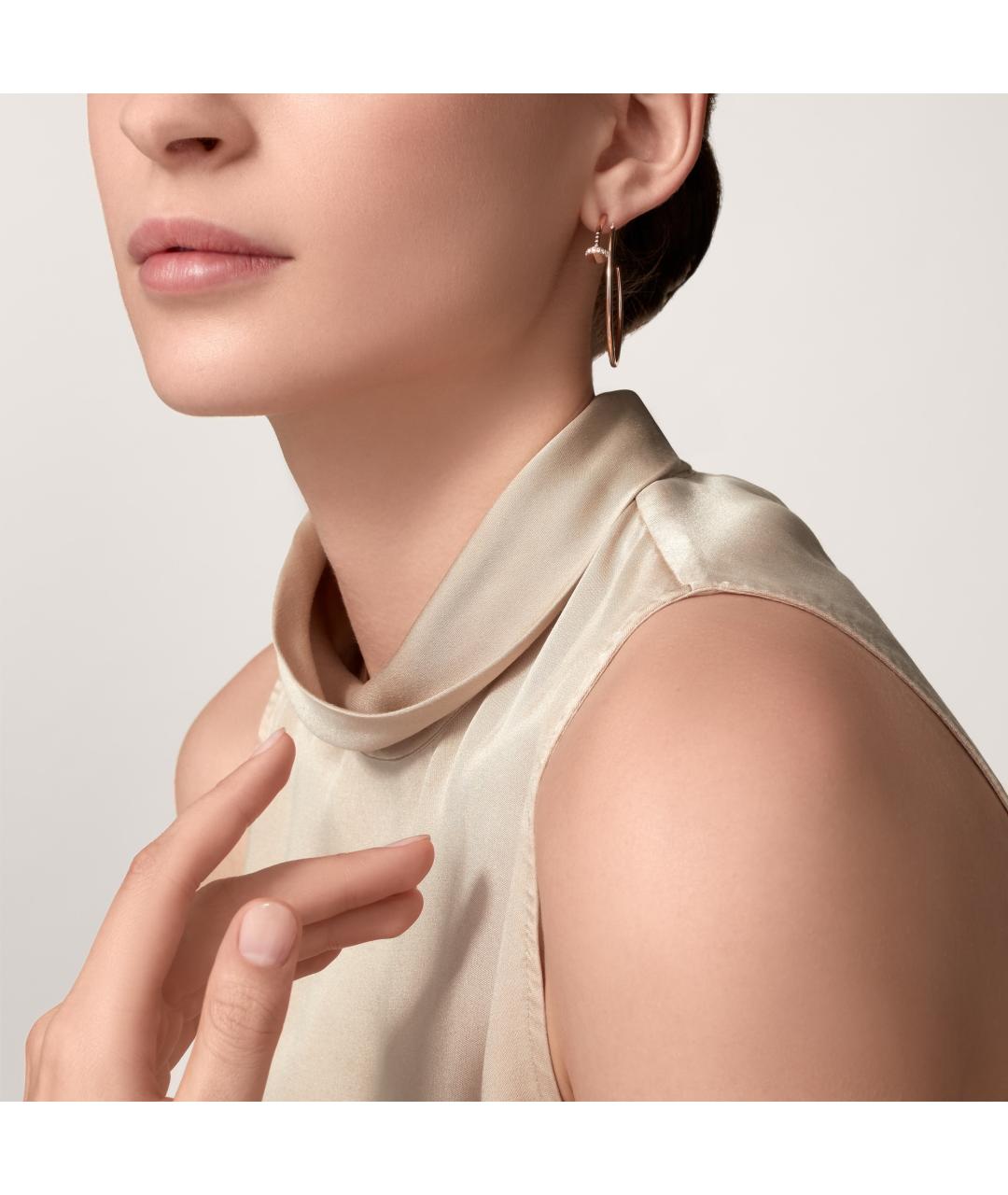 CARTIER Золотые серьги из розового золота, фото 6