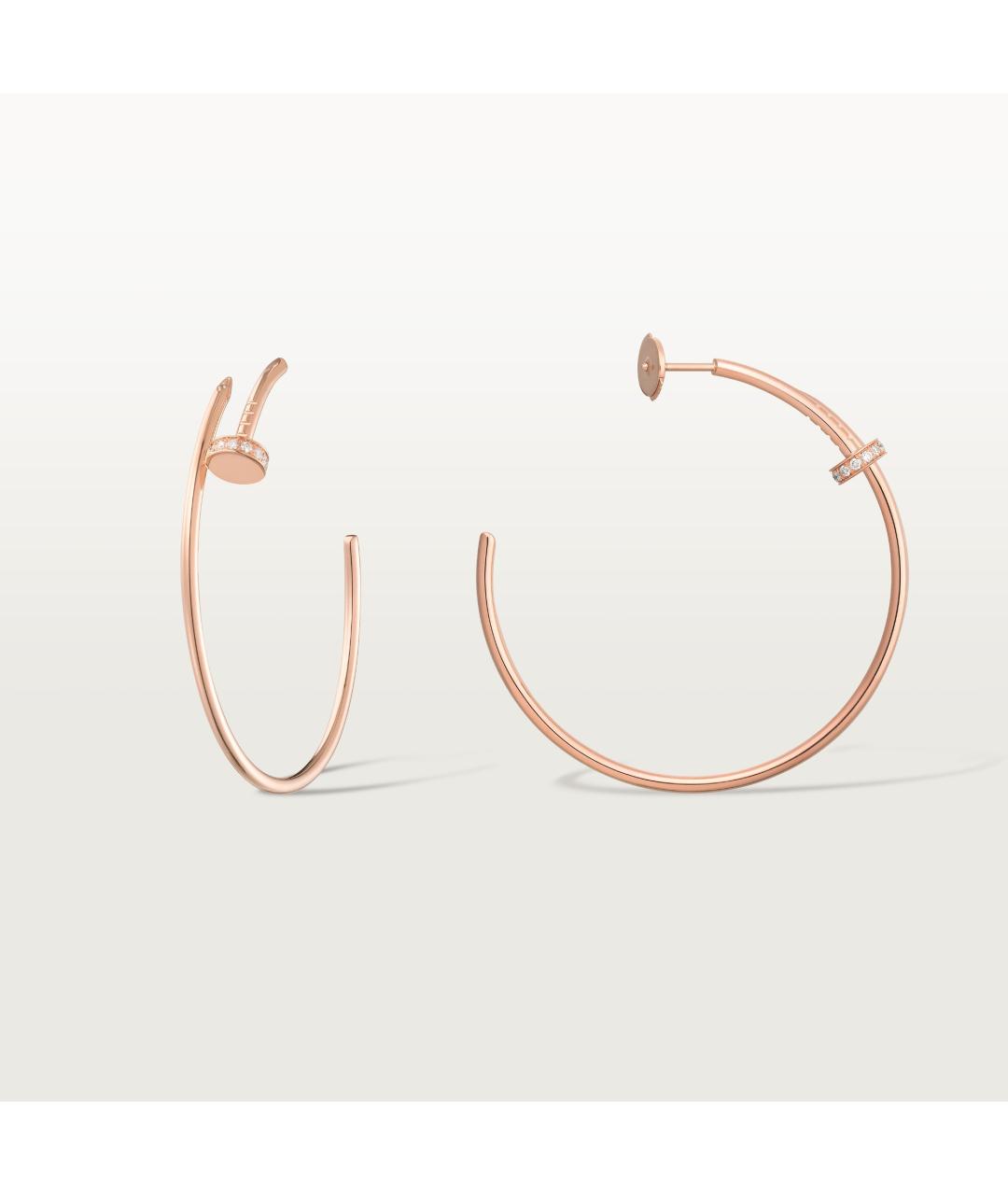 CARTIER Золотые серьги из розового золота, фото 2