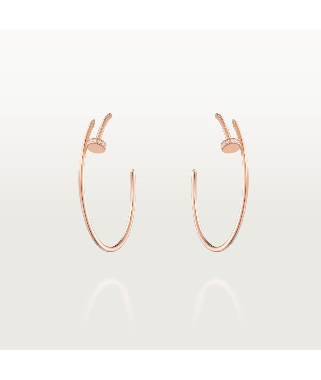 CARTIER Золотые серьги из розового золота, фото 7