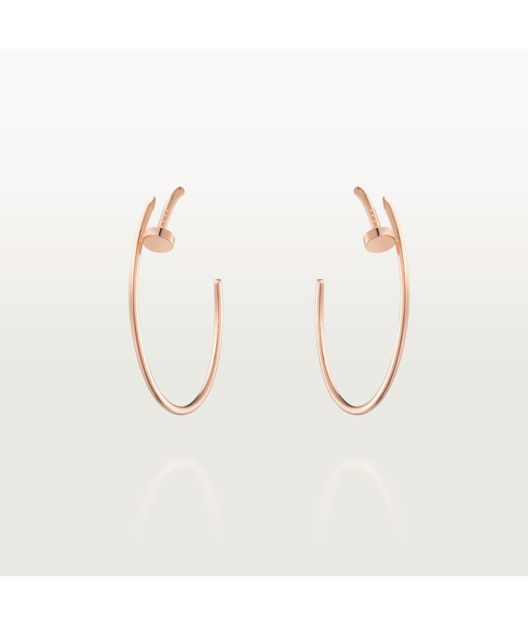 CARTIER Золотые серьги из розового золота, фото 6