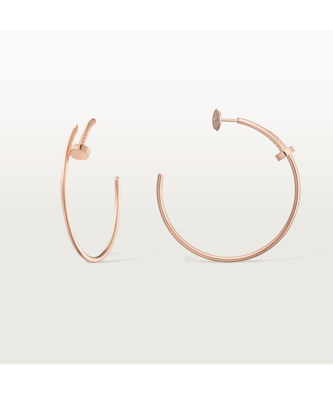 CARTIER Золотые серьги из розового золота, фото 2