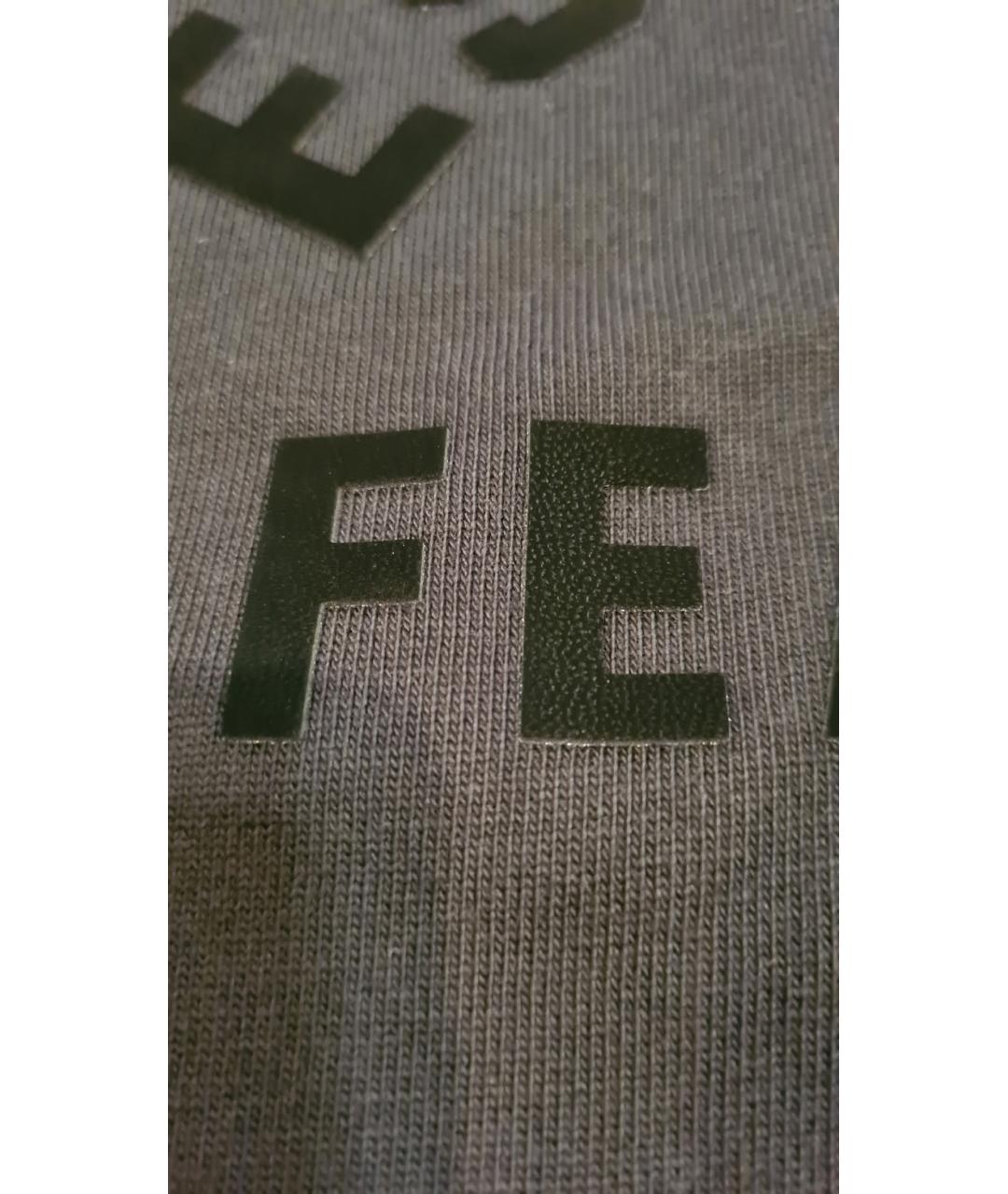 FEAR OF GOD ESSENTIALS Черная хлопковая футболка, фото 5