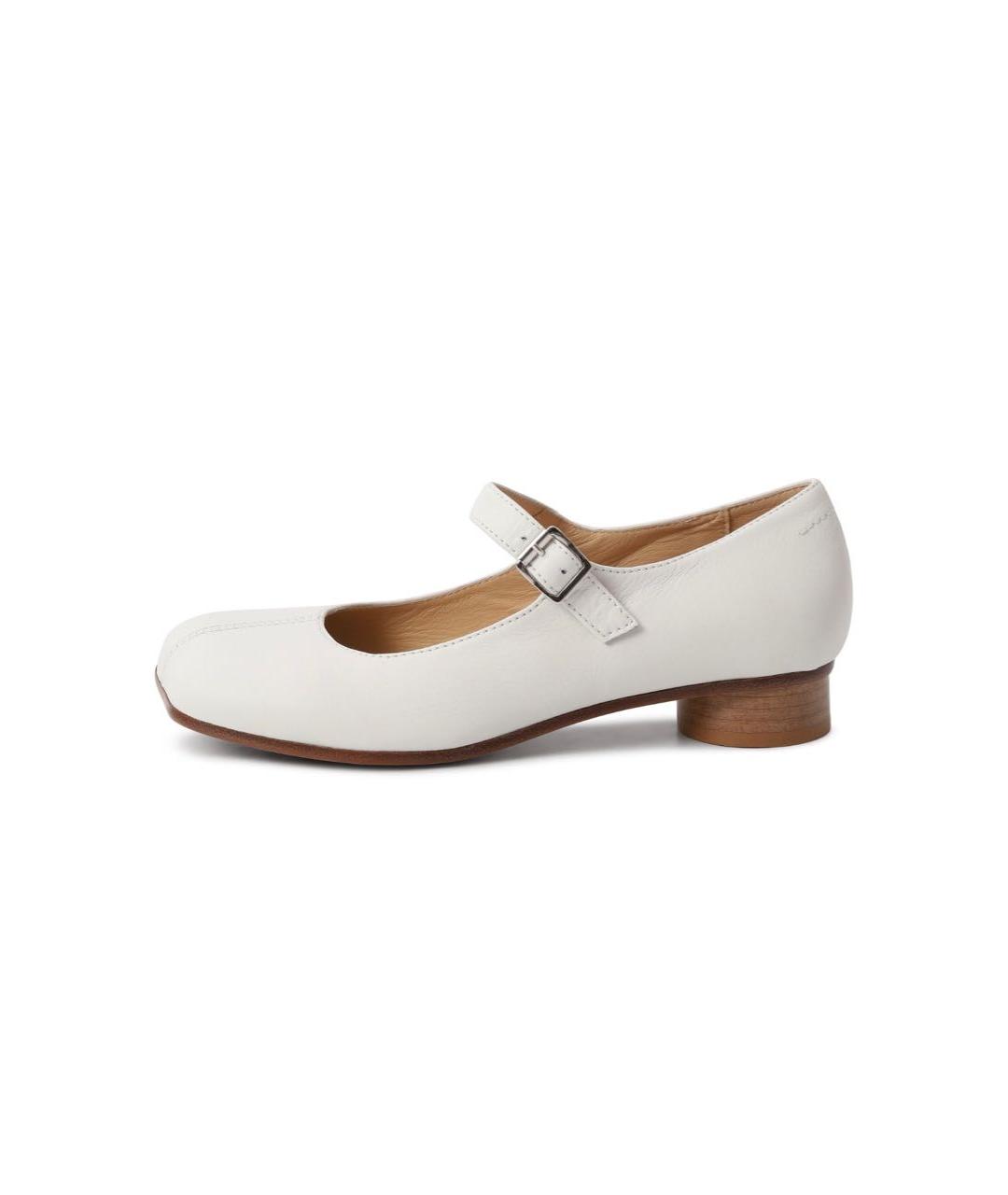 MM6 MAISON MARGIELA Белые кожаные туфли, фото 7