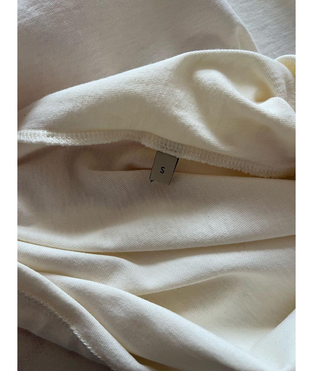 GUCCI Бежевая хлопковая футболка, фото 5