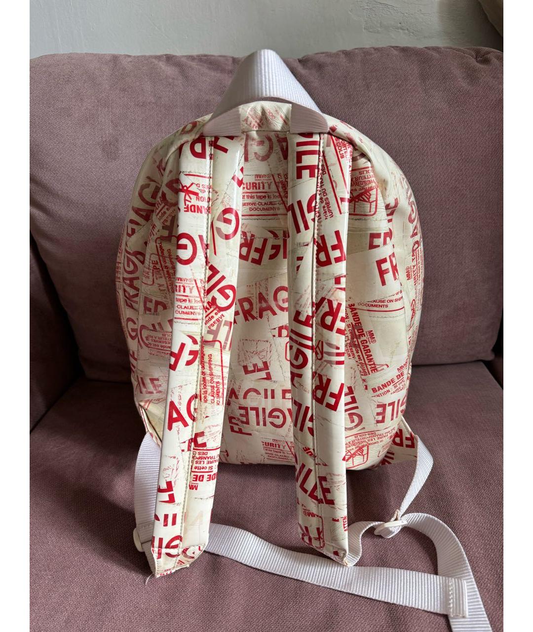 MM6 MAISON MARGIELA Белый рюкзак из искусственной кожи, фото 3