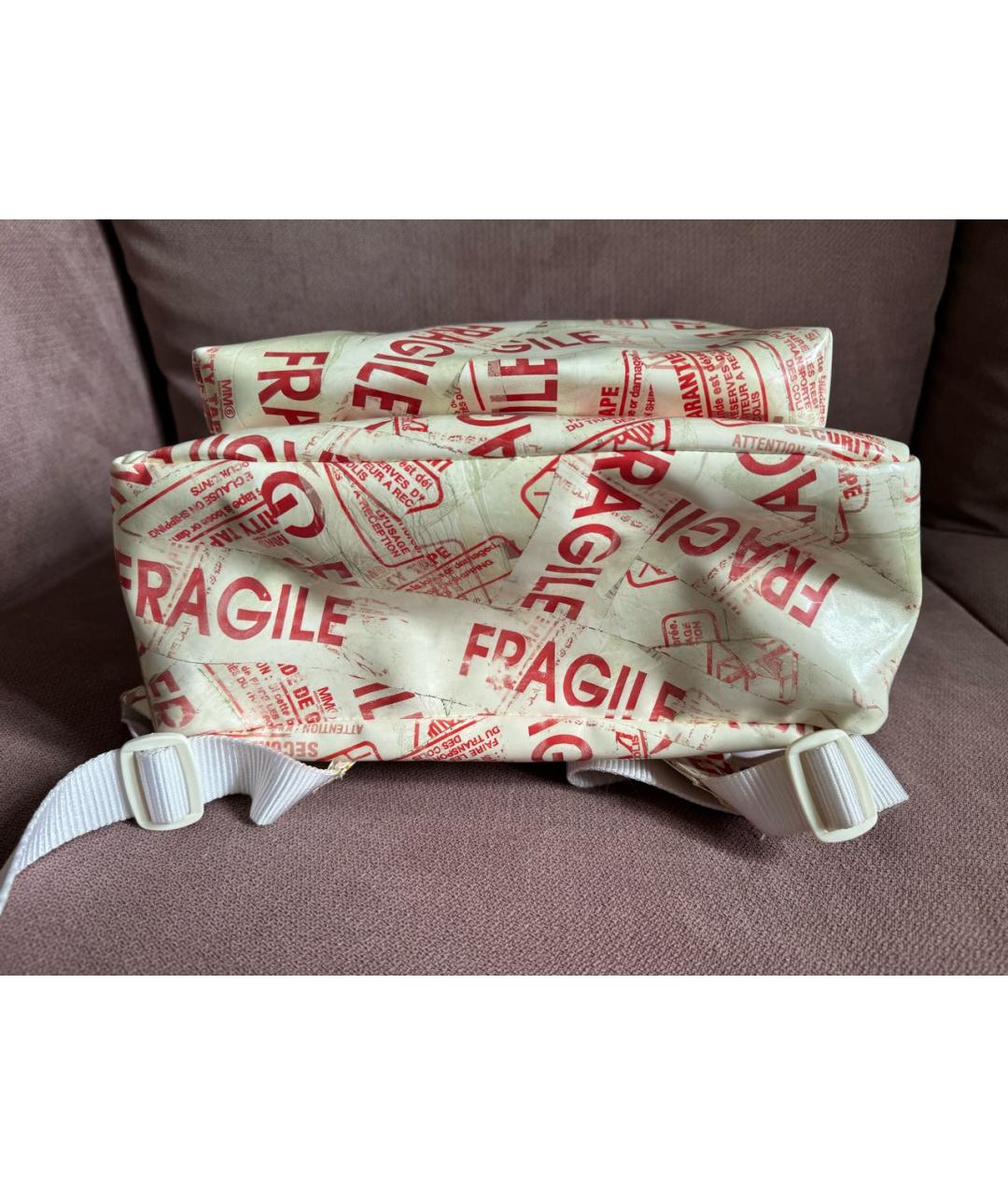 MM6 MAISON MARGIELA Белый рюкзак из искусственной кожи, фото 6