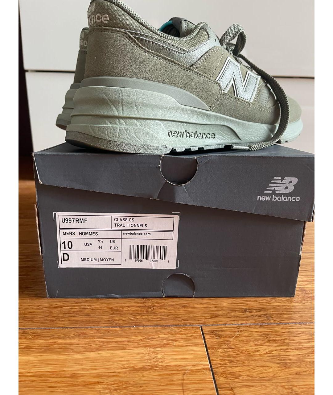 NEW BALANCE Хаки замшевые низкие кроссовки / кеды, фото 6