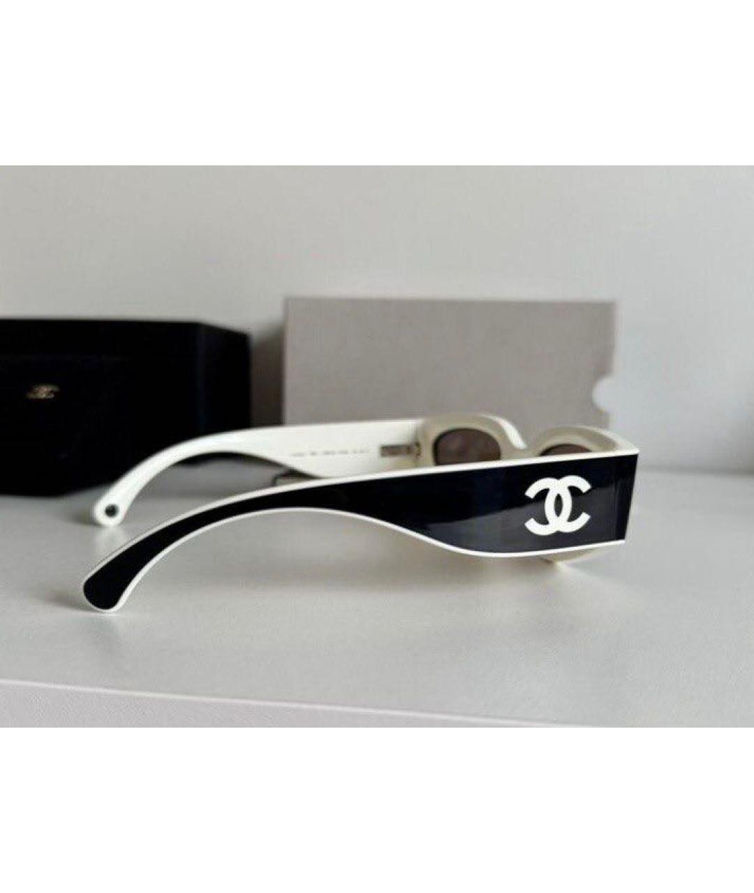 CHANEL Черные пластиковые солнцезащитные очки, фото 2
