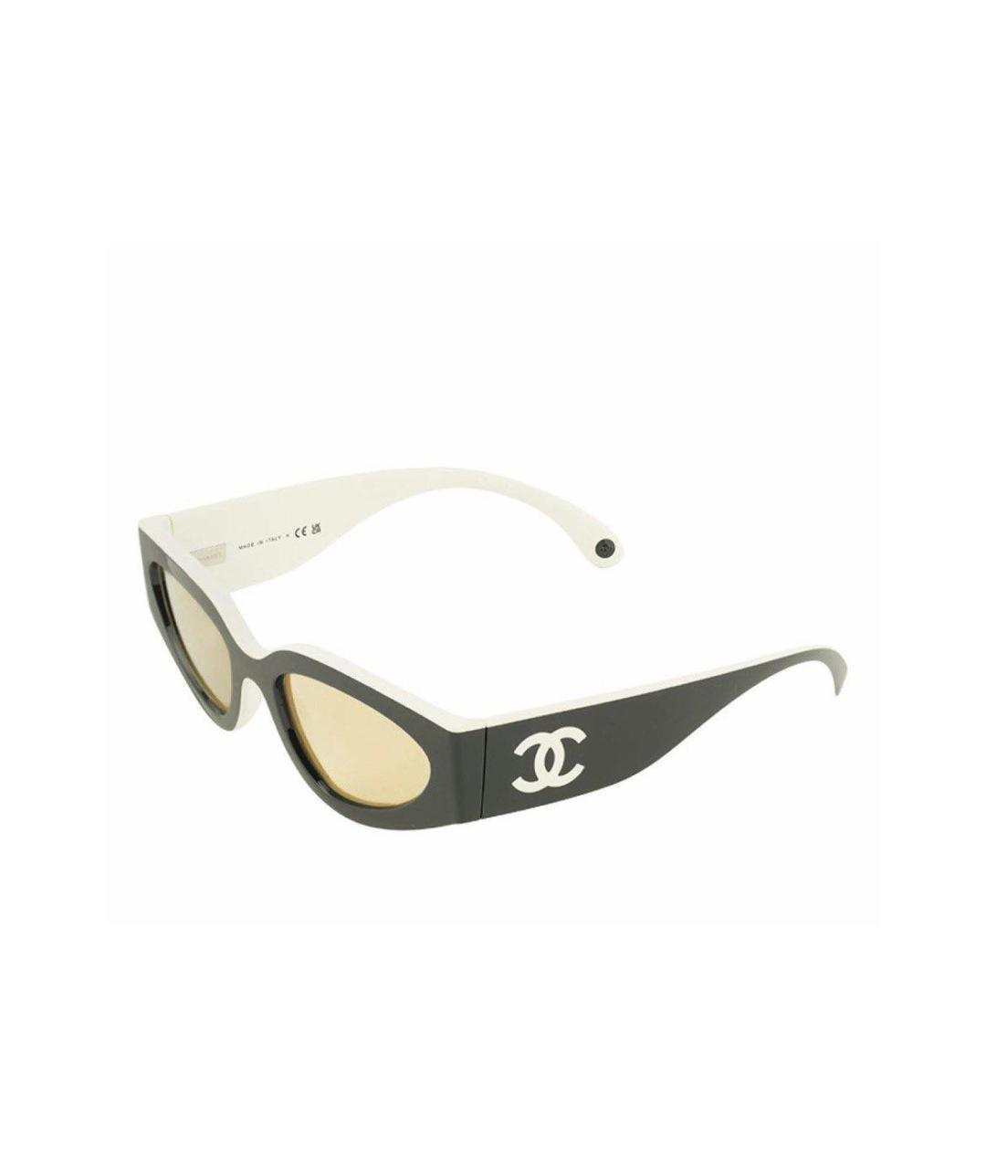 CHANEL Черные пластиковые солнцезащитные очки, фото 5