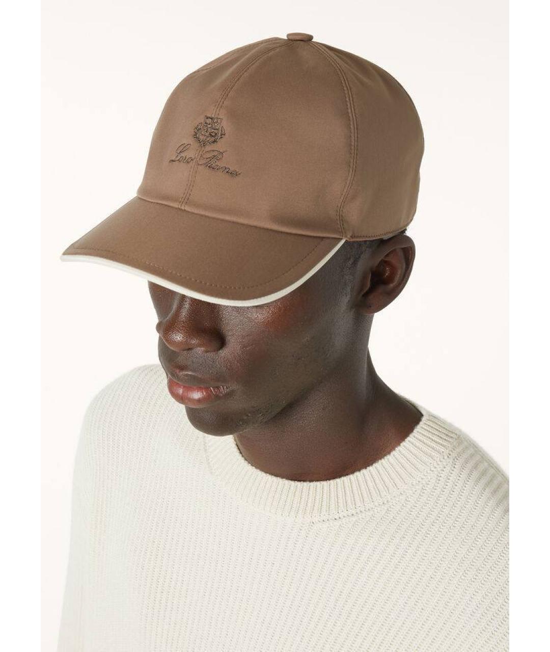 LORO PIANA Коричневая кепка/бейсболка, фото 3