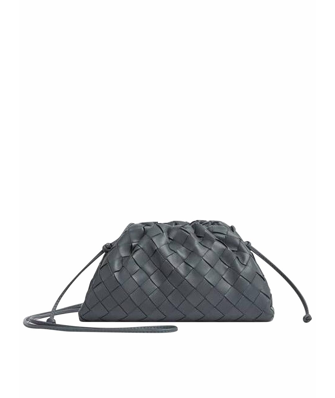 BOTTEGA VENETA Серая кожаная сумка через плечо, фото 1