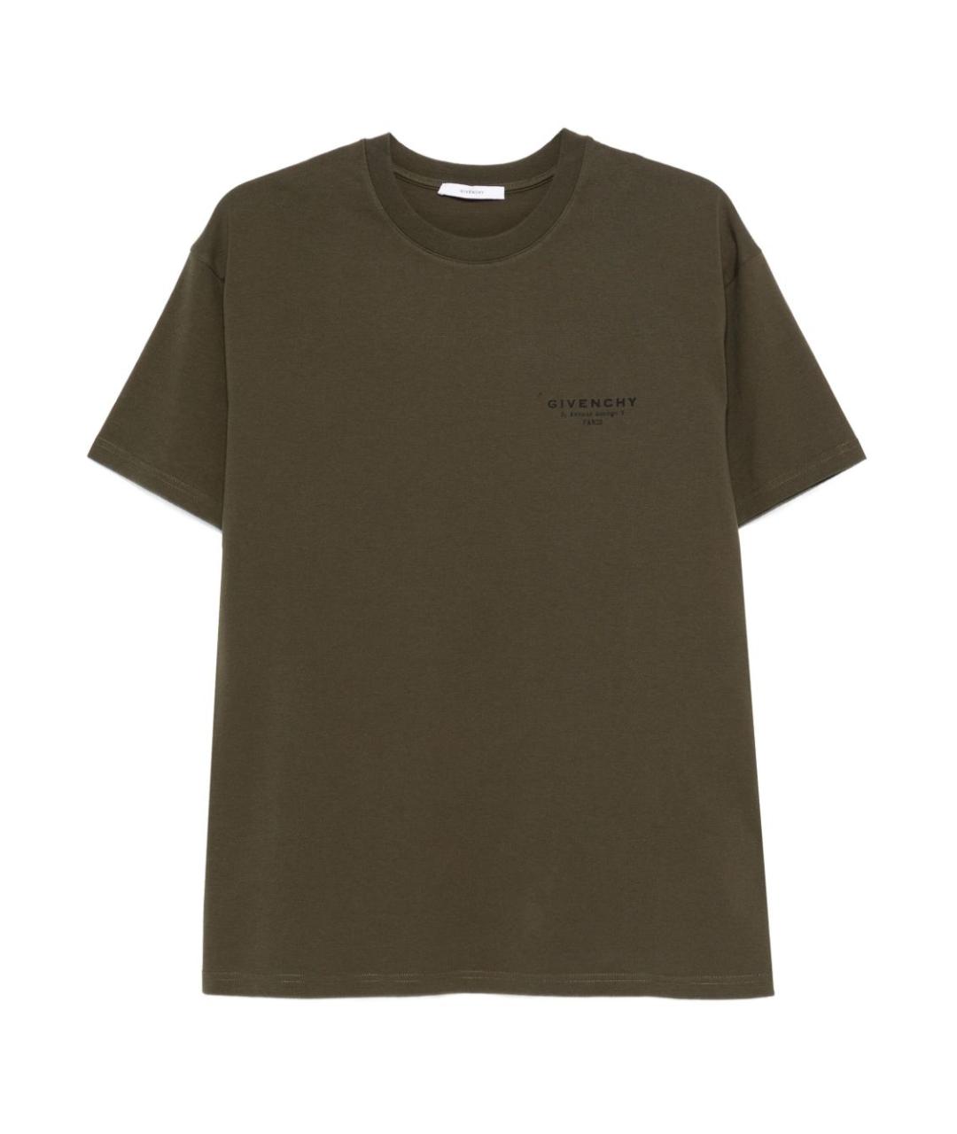 GIVENCHY Зеленая футболка, фото 1