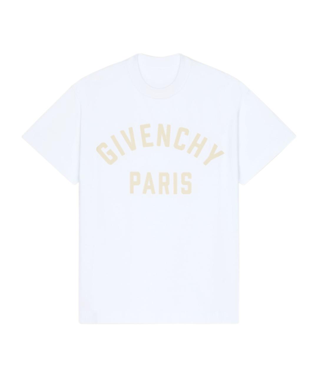 GIVENCHY Белая хлопковая футболка, фото 1