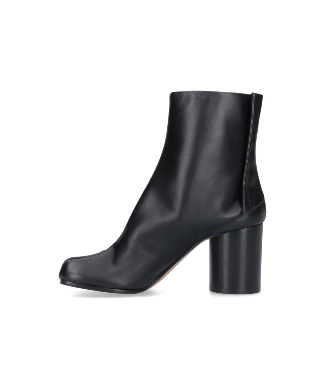 MAISON MARGIELA Черные кожаные сапоги, фото 3