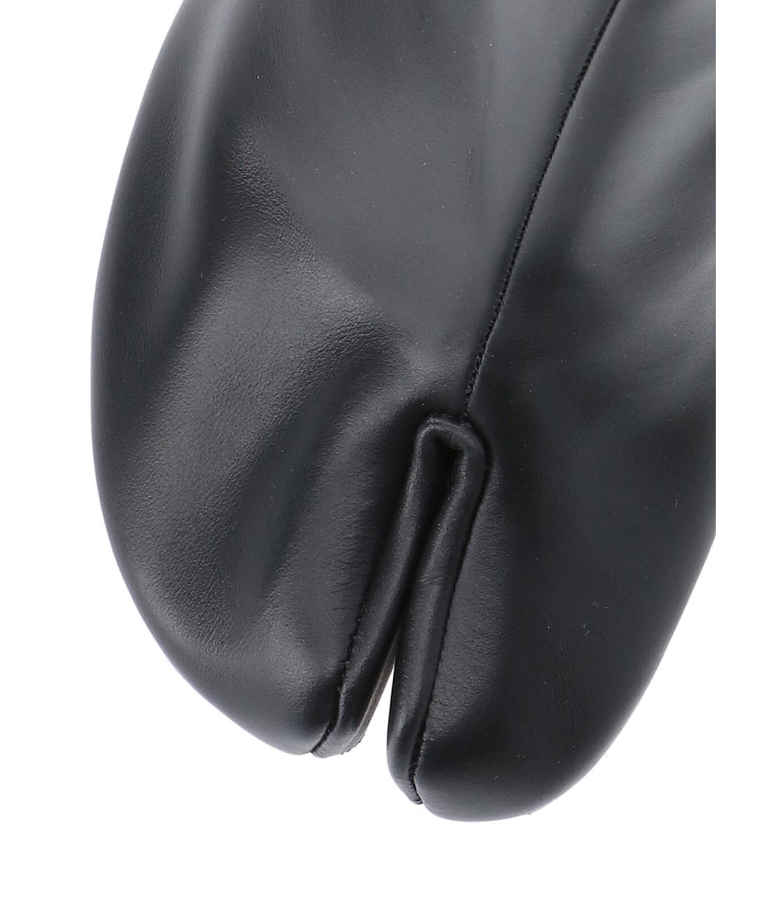 MAISON MARGIELA Черные кожаные сапоги, фото 5