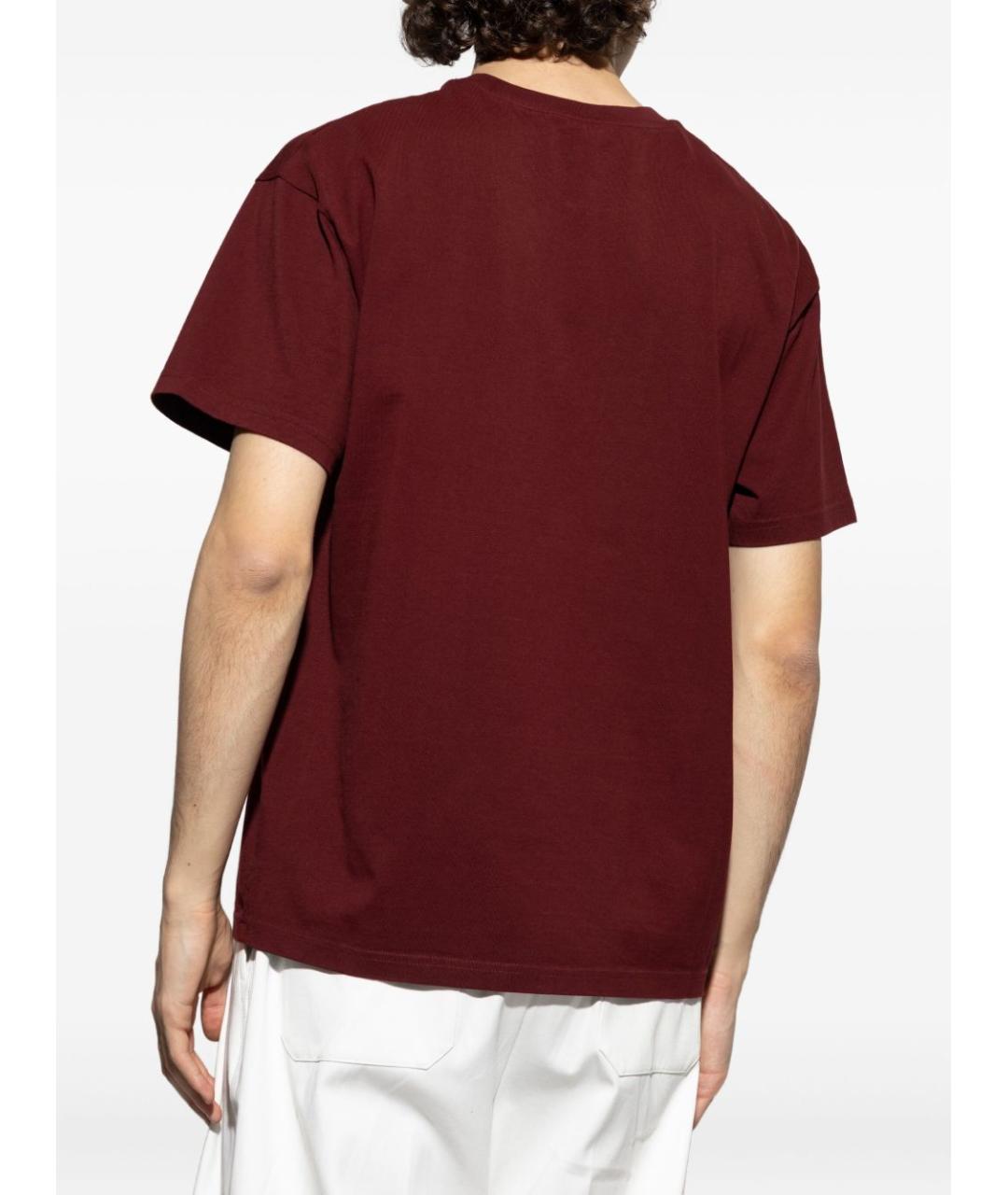 GIVENCHY Бордовая хлопковая футболка, фото 4