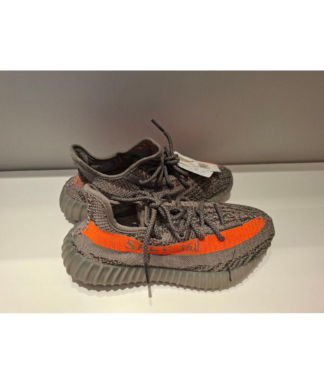 ADIDAS Серые текстильные кроссовки, фото 5