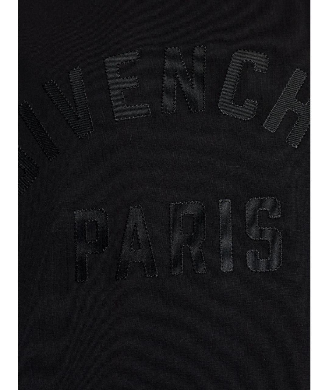 GIVENCHY Черная хлопковая футболка, фото 5