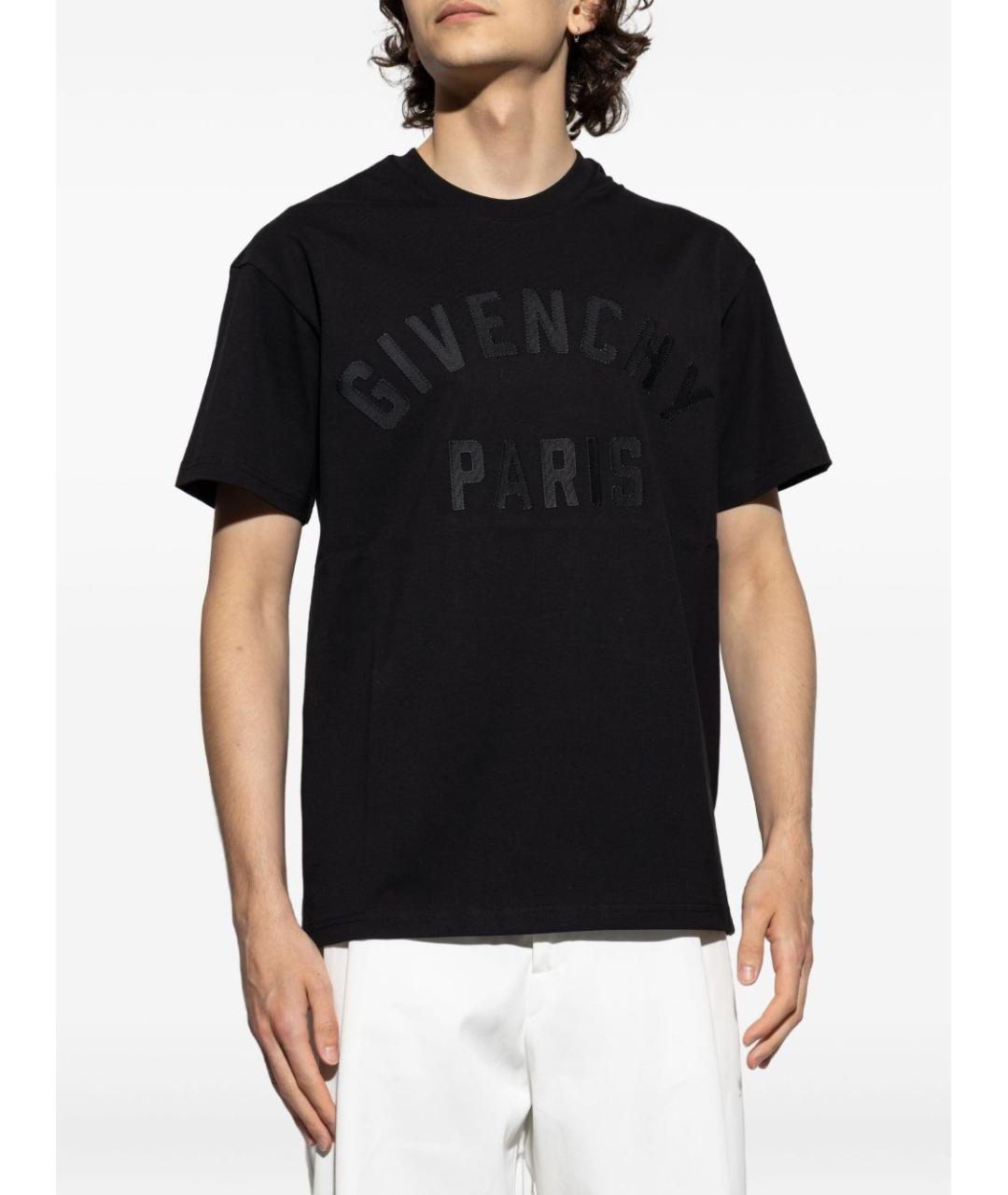 GIVENCHY Черная хлопковая футболка, фото 3