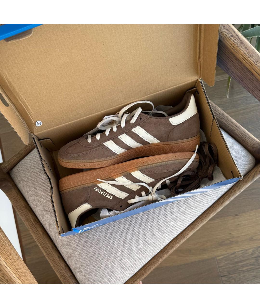 ADIDAS Коричневые замшевые кеды, фото 2