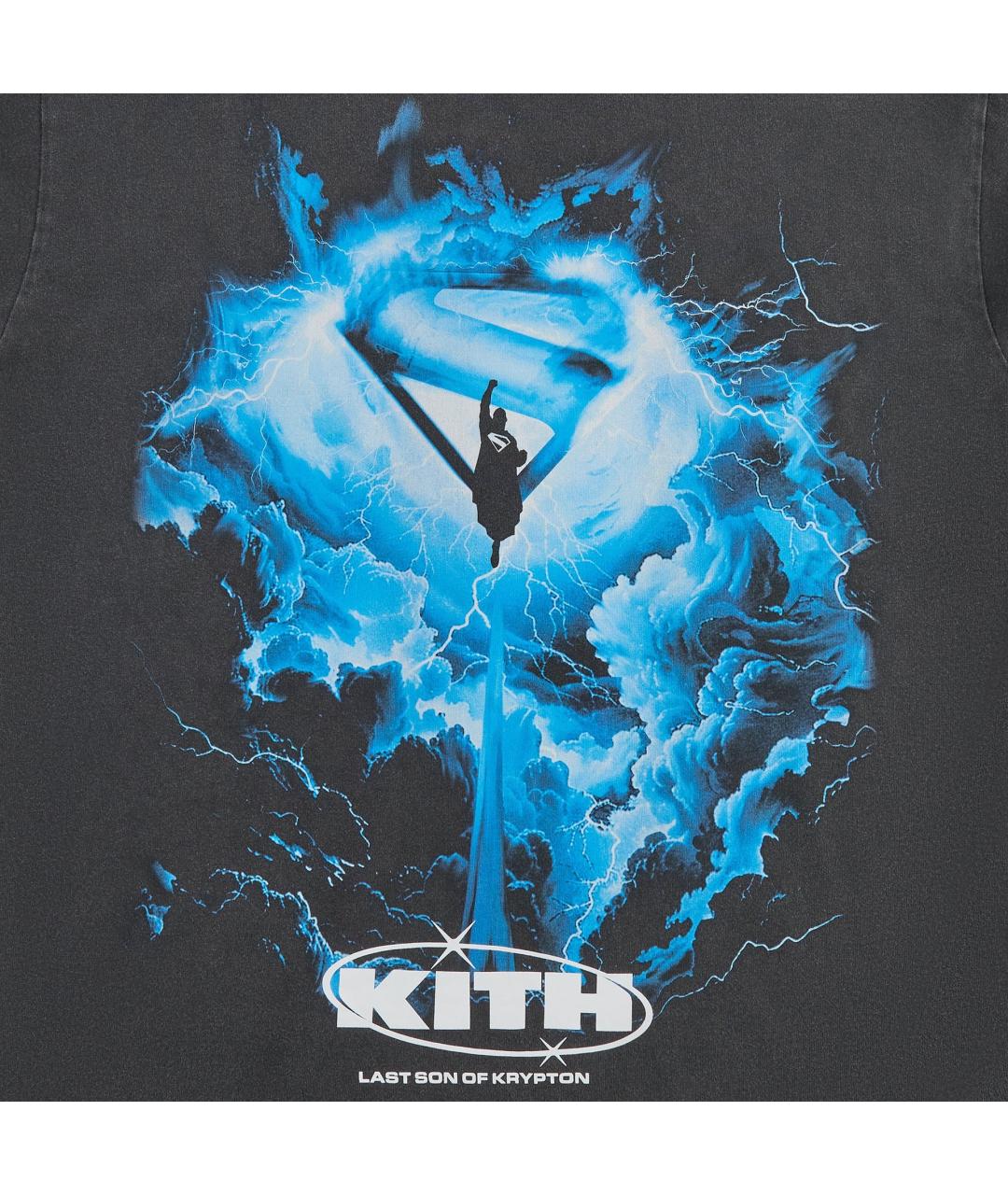 KITH Черная хлопковая футболка, фото 3