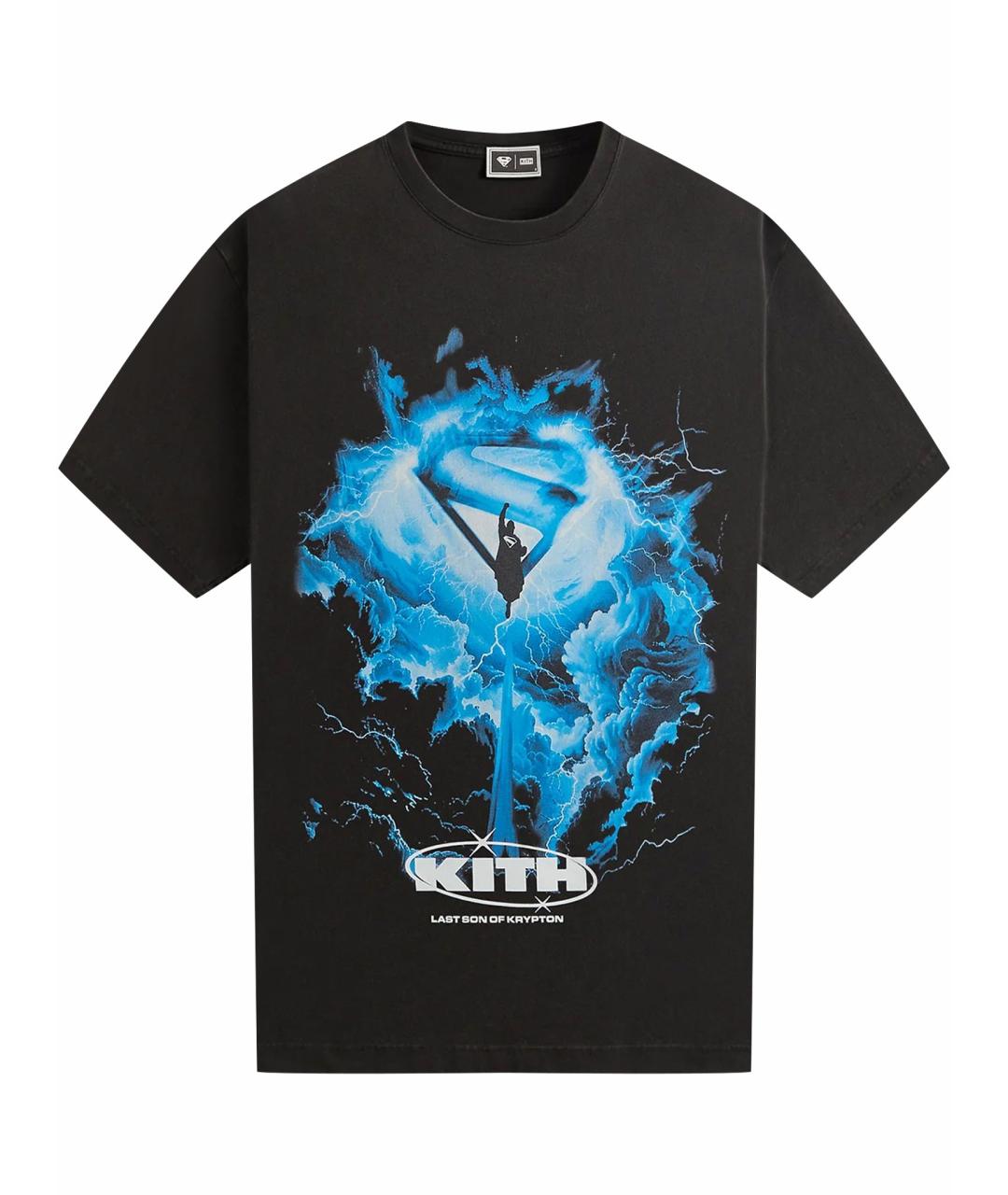 KITH Черная хлопковая футболка, фото 1