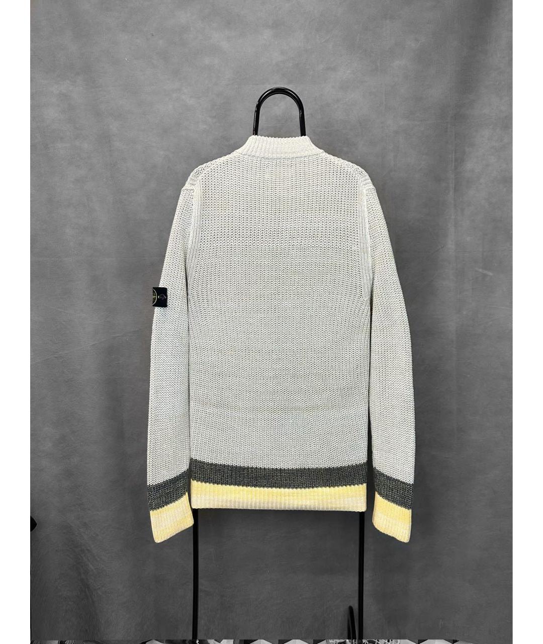 STONE ISLAND Серый хлопковый джемпер / свитер, фото 2