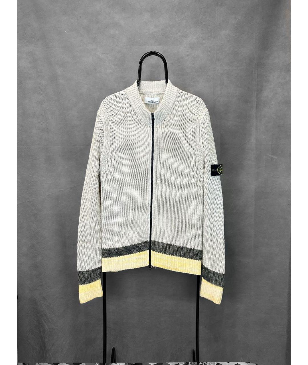 STONE ISLAND Серый хлопковый джемпер / свитер, фото 8