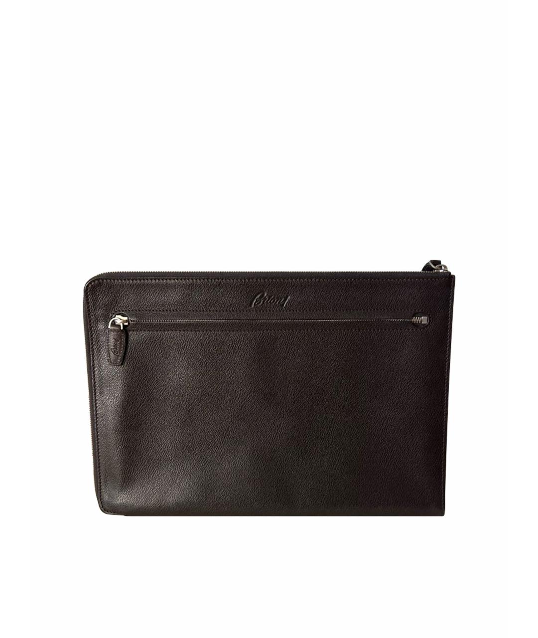 BRIONI Коричневая кожаная папка для документов, фото 1